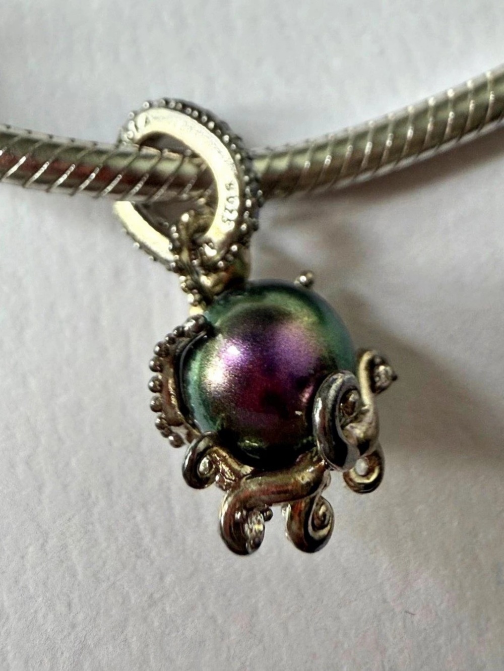 PANDORA Disney The Little Mermaid Ariel Dangle Charm Bracelet Silver - Picture 7 of 7